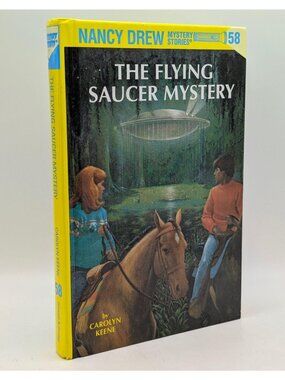 Nancy Drew #58 The Flying Saucer Mystery Hardcover Carolyn Keene 1980 1st Ed.